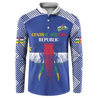 Custom Central African Republic Football Button Sweatshirt Go Champions - Wonder Print Shop