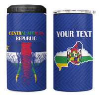 Custom Central African Republic Football 4 in 1 Can Cooler Tumbler Go Champions - Wonder Print Shop