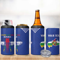 Custom Central African Republic Football 4 in 1 Can Cooler Tumbler Go Champions - Wonder Print Shop
