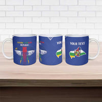 Custom Central African Republic Football Ceramic Mug Go Champions - Wonder Print Shop