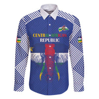 Custom Central African Republic Football Family Matching Long Sleeve Bodycon Dress and Hawaiian Shirt Go Champions - Wonder Print Shop