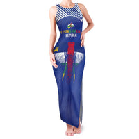 Custom Central African Republic Football Family Matching Tank Maxi Dress and Hawaiian Shirt Go Champions - Wonder Print Shop