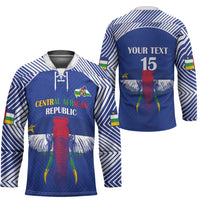 Custom Central African Republic Football Hockey Jersey Go Champions - Wonder Print Shop