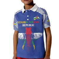 Custom Central African Republic Football Kid Polo Shirt Go Champions - Wonder Print Shop