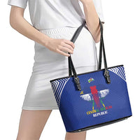 Central African Republic Football Leather Tote Bag Go Champions - Wonder Print Shop