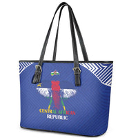 Central African Republic Football Leather Tote Bag Go Champions - Wonder Print Shop