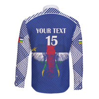 Custom Central African Republic Football Long Sleeve Button Shirt Go Champions - Wonder Print Shop