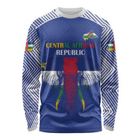 Custom Central African Republic Football Long Sleeve Shirt Go Champions - Wonder Print Shop
