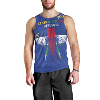 Custom Central African Republic Football Men Tank Top Go Champions - Wonder Print Shop