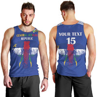 Custom Central African Republic Football Men Tank Top Go Champions - Wonder Print Shop