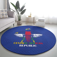 Central African Republic Football Round Carpet Go Champions - Wonder Print Shop