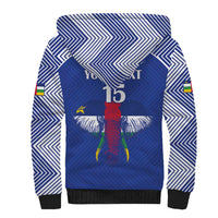 Custom Central African Republic Football Sherpa Hoodie Go Champions - Wonder Print Shop