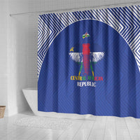 Central African Republic Football Shower Curtain Go Champions - Wonder Print Shop