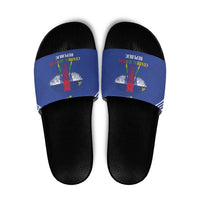 Central African Republic Football Slide Sandals Go Champions - Wonder Print Shop