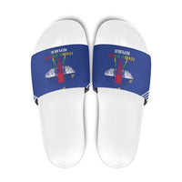 Central African Republic Football Slide Sandals Go Champions - Wonder Print Shop
