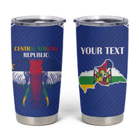 Custom Central African Republic Football Tumbler Cup Go Champions - Wonder Print Shop