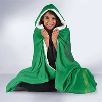 Mauritania Football Hooded Blanket Coat Of Arms With Islamic Pattern - Wonder Print Shop