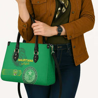Mauritania Football Leather Bag Coat Of Arms With Islamic Pattern - Wonder Print Shop