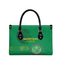 Mauritania Football Leather Bag Coat Of Arms With Islamic Pattern - Wonder Print Shop