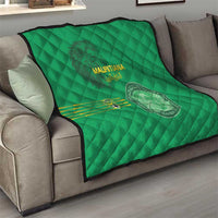 Mauritania Football Quilt Coat Of Arms With Islamic Pattern - Wonder Print Shop