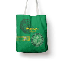 Mauritania Football Tote Bag Coat Of Arms With Islamic Pattern - Wonder Print Shop