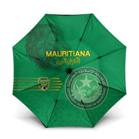 Mauritania Football Umbrella Coat Of Arms With Islamic Pattern - Wonder Print Shop