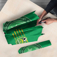 Mauritania Football Umbrella Coat Of Arms With Islamic Pattern - Wonder Print Shop