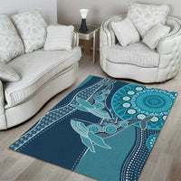 South Africa Whale Fes Area Rug African Shwe Shwe Pattern - Wonder Print Shop