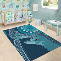 South Africa Whale Fes Area Rug African Shwe Shwe Pattern - Wonder Print Shop