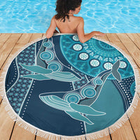 South Africa Whale Fes Beach Blanket African Shwe Shwe Pattern - Wonder Print Shop