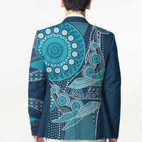 Personalized South Africa Whale Fes Blazer African Shwe Shwe Pattern - Wonder Print Shop