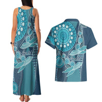 Personalized South Africa Whale Fes Couples Matching Tank Maxi Dress and Hawaiian Shirt African Shwe Shwe Pattern - Wonder Print Shop