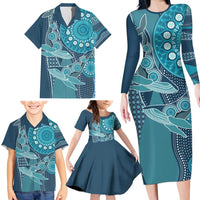 Personalized South Africa Whale Fes Family Matching Long Sleeve Bodycon Dress and Hawaiian Shirt African Shwe Shwe Pattern - Wonder Print Shop