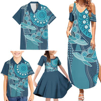 Personalized South Africa Whale Fes Family Matching Summer Maxi Dress and Hawaiian Shirt African Shwe Shwe Pattern - Wonder Print Shop