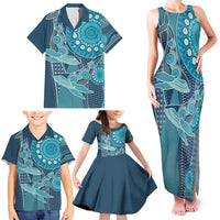 Personalized South Africa Whale Fes Family Matching Tank Maxi Dress and Hawaiian Shirt African Shwe Shwe Pattern - Wonder Print Shop