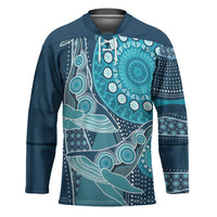 Personalized South Africa Whale Fes Hockey Jersey African Shwe Shwe Pattern - Wonder Print Shop