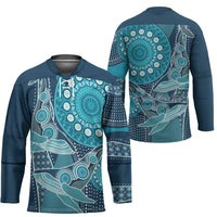 Personalized South Africa Whale Fes Hockey Jersey African Shwe Shwe Pattern - Wonder Print Shop