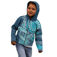 Personalized South Africa Whale Fes Kid Hoodie African Shwe Shwe Pattern - Wonder Print Shop