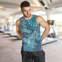 Personalized South Africa Whale Fes Men Tank Top African Shwe Shwe Pattern - Wonder Print Shop