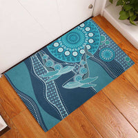 South Africa Whale Fes Rubber Doormat African Shwe Shwe Pattern - Wonder Print Shop