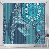 South Africa Whale Fes Shower Curtain African Shwe Shwe Pattern - Wonder Print Shop