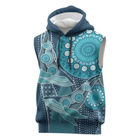 Personalized South Africa Whale Fes Sleeveless Hoodie African Shwe Shwe Pattern - Wonder Print Shop