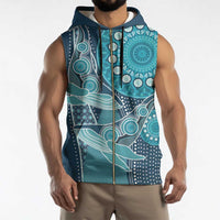 Personalized South Africa Whale Fes Sleeveless Zip Hoodie African Shwe Shwe Pattern - Wonder Print Shop