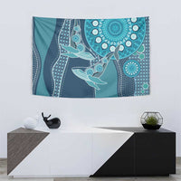 South Africa Whale Fes Tapestry African Shwe Shwe Pattern - Wonder Print Shop