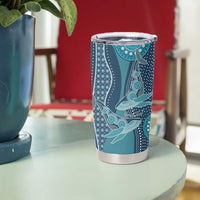 Personalized South Africa Whale Fes Tumbler Cup African Shwe Shwe Pattern - Wonder Print Shop
