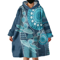 Personalized South Africa Whale Fes Wearable Blanket Hoodie African Shwe Shwe Pattern - Wonder Print Shop