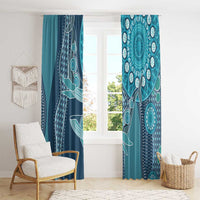 South Africa Whale Fes Window Curtain African Shwe Shwe Pattern - Wonder Print Shop