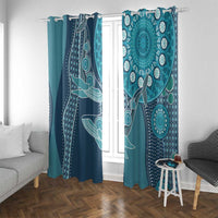 South Africa Whale Fes Window Curtain African Shwe Shwe Pattern - Wonder Print Shop