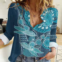 Personalized South Africa Whale Fes Women Casual Shirt African Shwe Shwe Pattern - Wonder Print Shop