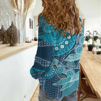 Personalized South Africa Whale Fes Women Casual Shirt African Shwe Shwe Pattern - Wonder Print Shop